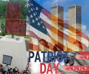 Puzzle Patriot Ημέρα, 11 Σεπτεμβρίου στις Ηνωμένες Πολιτείες, στη μνήμη του τις επιθέσεις της 11 Σεπ του 2001